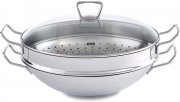 Fissler nanjing / Edelstahl-Wok (&Oslash; 36 cm) gro&szlig;e Wok-Pfanne