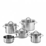 Fissler Vienna 5-teilig - Edelstahl Kochtopfset mit Deckeln