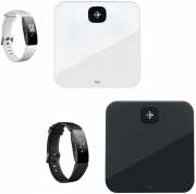 FITBIT Aria Air Waage + FITBIT Inspire HR Fitnesstracker in schwarz oder weiss