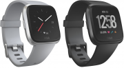 Fitbit Versa Gesundheits & Fitness Smartwatch mit Herzfrequenzmessung in grau oder schwarz