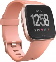 Fitbit Versa Peach/Aluminium Rose Gold Smartwatch mit Herzfrequenzmessung