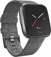 Fitbit Versa Special Edition Charcoal Woven Smartwatch 