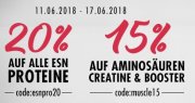 Fitmart 20% auf ESN Proteine + 15% auf Aminos Creatine + Booster