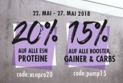 Fitmart 20% auf ESN Proteine + 15% auf Booster, Gainer + Carbs