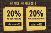Fitmart 20% auf ESN Proteine + Superfoods