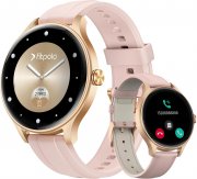 Fitpolo DR06 Damen Smartwatch mit HD AMOLED-Display, Telefonfunktion und KI-Sprachassistent