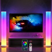 Flanagan 2 St&uuml;ck RGB LED Stehlampen mit Musik Snyc und App Steuerung