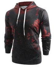 *Flash Sale* Gruseliges und mit Blut verschmiertes Halloween Print Hoodie nur 9,04&euro; statt 16,02&euro;