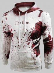 *Flash Sale* Horror Blut verschmiertes Halloween Print Hoodie nur 9,04&euro; inkl. Versand statt 16,02&euro;