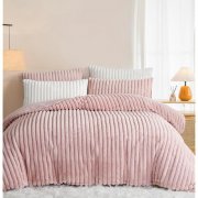 Flauschige Winter-Bettw&auml;sche (135x200) in Rosa f&uuml;r nur 33,31&euro;