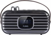 FlinQ DAB+ Funkradio mit Bluetooth im Retro Design
