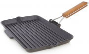 Fontignac Gusseisen-Grillpfanne mit Holzgrif 32 x 21 cm im Dealclub f&uuml;r 19,99 Euro