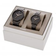 Fossil BQ2399SET Lux Luther Uhr Geschenkset mit Damenuhr + Herrenuhr