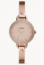Fossil BQ3163 Classic Minute Damenuhr Edelstahl Ros&eacute;gold