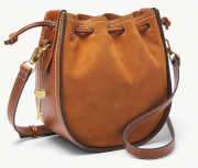 Fossil Damen Leder Tasche Palmer Drawstring Bag