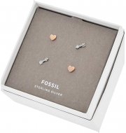 Fossil Damen Ohrstecker Sterling Silver Heart and Arrow