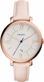 Fossil Damenuhr ES3988 Jacqueline Datum Leder Ros&eacute;