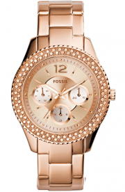 Fossil ES3590 Damen Analog Quarz Uhr mit Edelstahl Armband 