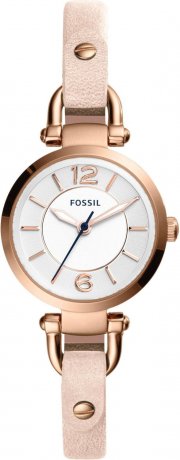 Fossil ES4340 Damen Analog Quarz Uhr mit Leder Armband
