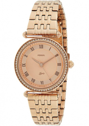 Fossil ES4711 Damen Analog Quarz Uhr mit Edelstahl Armband