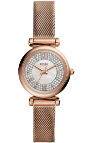 FOSSIL ES4836 Carlie Damenuhr mit Edelstahlarmband
