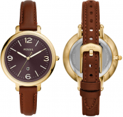 Fossil ES4943 Damen Quarzuhr mit Lederarmband
