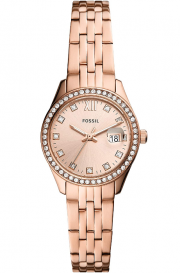 Fossil ES5038 Damen Analog Quarz Uhr mit Edelstahl Armband