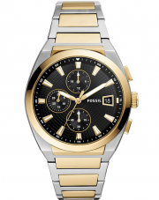 Fossil Everett FS5879 Herren Chronograph Edelstahl Bicolor