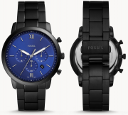 Fossil FS5698 Neutra Herren-Chronograph Edelstahl Schwarz f&uuml;r 66,50 Euro