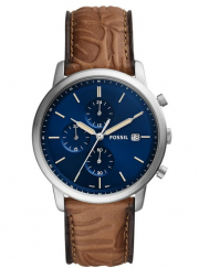 Fossil FS5928 Minimalist Herren Chronograph mit echt Leder Armband