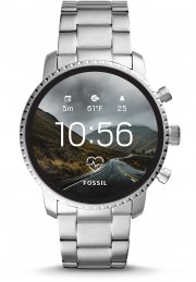 FOSSIL FTW 4011 Explorist HR Edelstahl Smartwatch