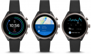 Fossil FTW4019 Herren-Smartwatch mit Silikon Armband