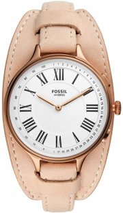 Fossil FTW5077 Damen Hybrid Smartwatch Eleanor Leder Rosa