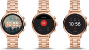 Fossil FTW6018 Damen Smartwatch Venture HR 4. Generation Edelstahl Ros&eacute;gold