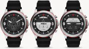 Fossil FTW7020 Hybrid Smartwatch HR Latitude Silikon schwarz