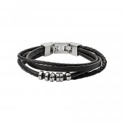 Fossil Herren Armband Black Multi Wrap