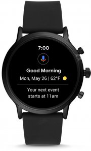Fossil Herren Touchscreen Smartwatch 5. Generation mit Lautsprecher, Herzfrequenz, GPS, NFC