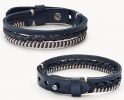 Fossil JA6807040 Herren Armband Vintage Casual Multi-Strand Bracelet