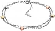 Fossil JF02854998 Damen Armband Tri-Tone Heart