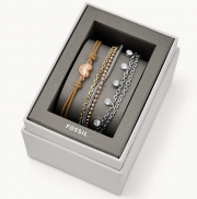 Fossil JGFTSET1042 Armband Geschenkset Edelstahl dreifarbig