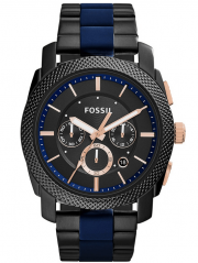 Fossil Machine FS5164 Edelstahl Bicolor Herren Chronograph