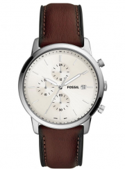 Fossil Minimalist FS5849 Herren Chronograph mit Lederarmband
