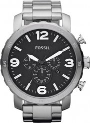 Fossil Nate JR1353 Edelstahl Herren Chronograph