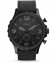 Fossil Nate JR1354 Herren Chronograph mit echten Lederarmband