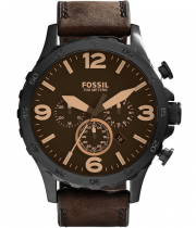 Fossil Nate JR1487 Herren Chronograph mit Lederarmband