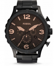 Fossil Nate Steel 50 mm JR1356 Herren Chronograph