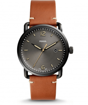 Fossil The Commuter FS5276 Herrenuhr mit Lederarmband