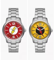  Fossil x The Flash Uhr (Rot) / Fossil x The Reverse-Flash Uhr (Gelb) / 3-Zeiger-Werk / Edelstahl