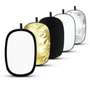 Fotografen aufgepasst! ESDDI 5-in-1 Faltreflektor Oval 60 x 90 nur 9,52 &euro; statt 15,86 &euro;