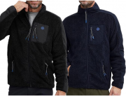 FQ1924 Felix Herren Teddy-Fleecejacke in Schwarz oder Blau